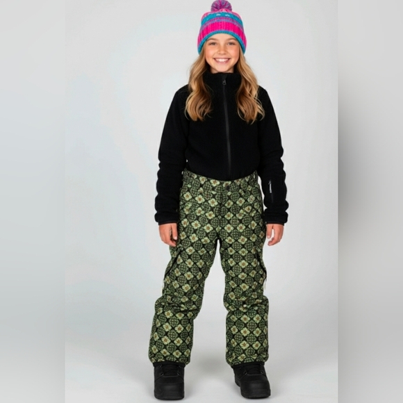 Orage Other - Orage Girls Snowboarding Ski Snow Pants Age 12L Brown Green Yellow